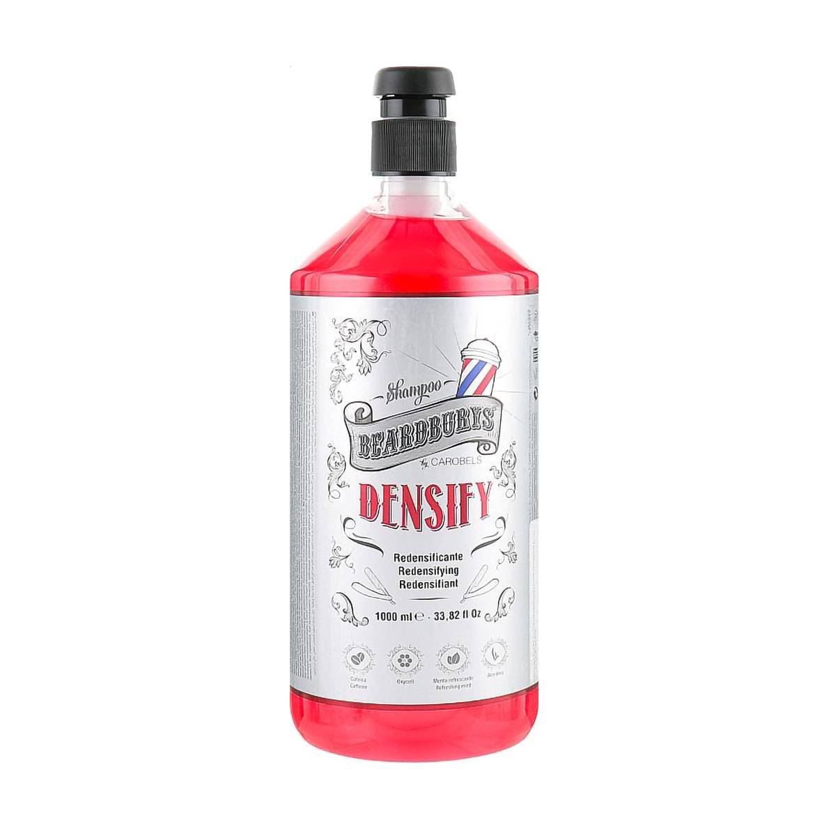 Чоловічий відновлювальний шампунь Beardburys Densify Shampoo проти випадіння волосся, 1 л